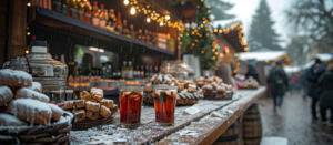 Weihnachtsmarkt mit Glühwein